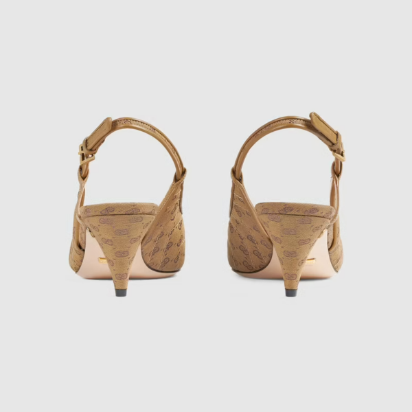 Giày Gucci Women's Sling Back with Mini Double G ‎658280-99WO0-2621 - Ảnh 5