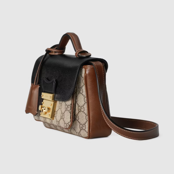 Túi Gucci Padlock Mini GG Supreme Canvas ‎658487-2ZGAG-9785 - Ảnh 4