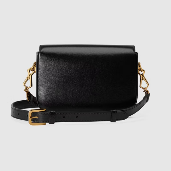 Túi Gucci Horsebit 1955 Mini Black Leather 658574-18YSG-1060 - Ảnh 5