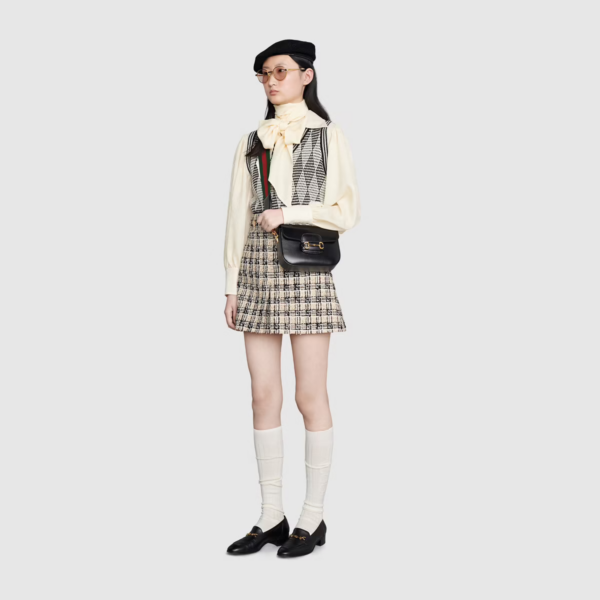 Túi Gucci Horsebit 1955 Mini Black Leather 658574-18YSG-1060 - Ảnh 2