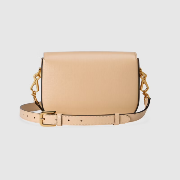 Túi Gucci Horsebit 1955 Mini Beige Leather ‎658574-18YSG-9878 - Ảnh 3
