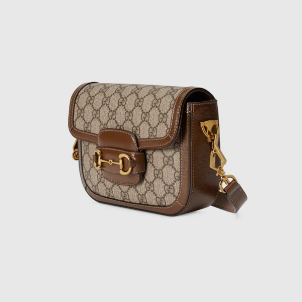Túi Gucci Horsebit 1955 Mini GG Supreme Canvas 658574-HUHHG-8565 - Ảnh 2