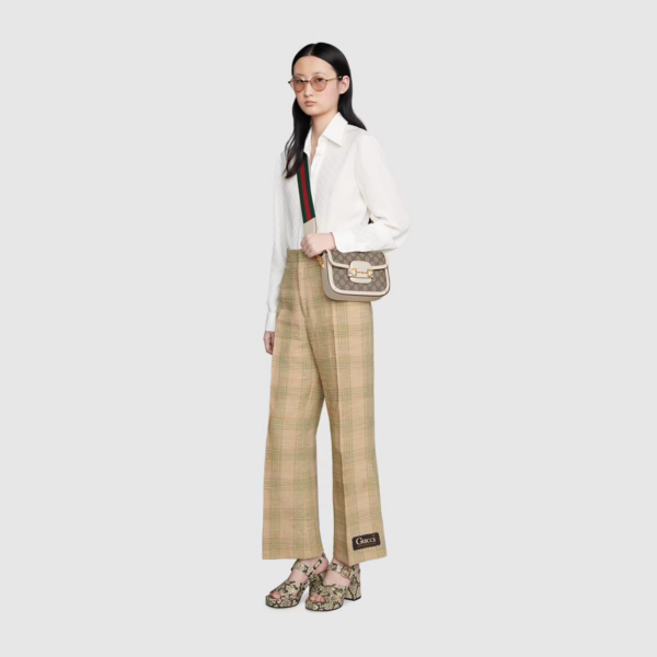 Túi Gucci Horsebit 1955 Mini GG Supreme Canvas 658574-HUHHG-9759 - Ảnh 2