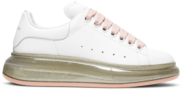 Giày Alexander McQueen Oversized Sneaker ' Rose Gold Glitter'