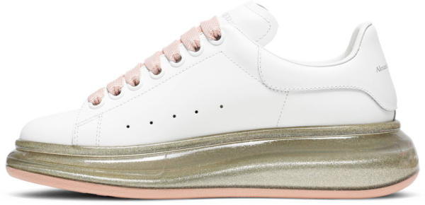 Giày Alexander McQueen Oversized Sneaker ' Rose Gold Glitter' - Ảnh 3