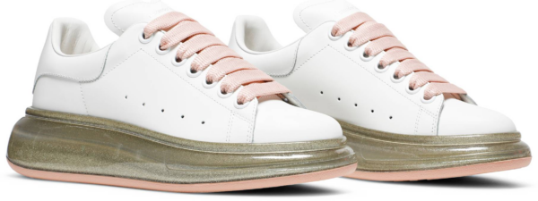 Giày Alexander McQueen Oversized Sneaker ' Rose Gold Glitter' - Ảnh 5