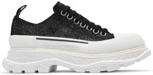 Giày Alexander McQueen Wmns Tread Slick Lace-Up 'Galaxy Black' 633902-WHW57-1027
