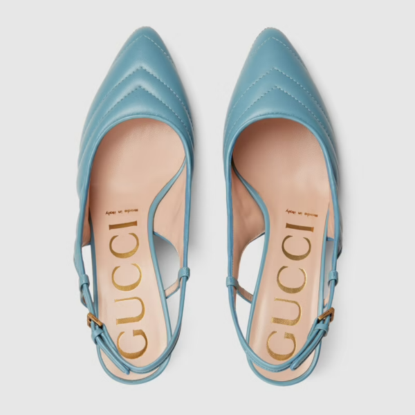 Giày Gucci Women's Matelassé Sling Back 659471-BKO00-4514 - Ảnh 3