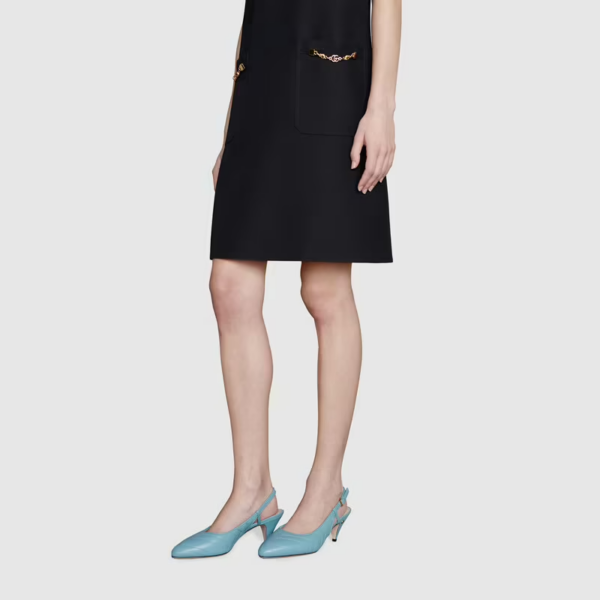 Giày Gucci Women's Matelassé Sling Back 659471-BKO00-4514 - Ảnh 2