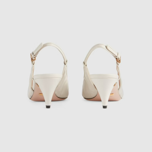 Giày Gucci Women's Matelassé Sling Back 659471-BKO00-9050 - Ảnh 6