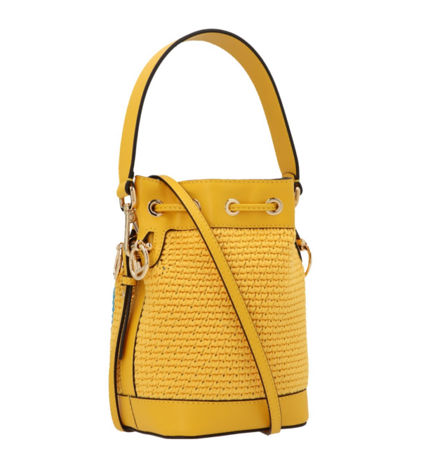 Túi Fendi Bucket with Logo 'Yellow' 8BS010AFQLF1EEV - Ảnh 4