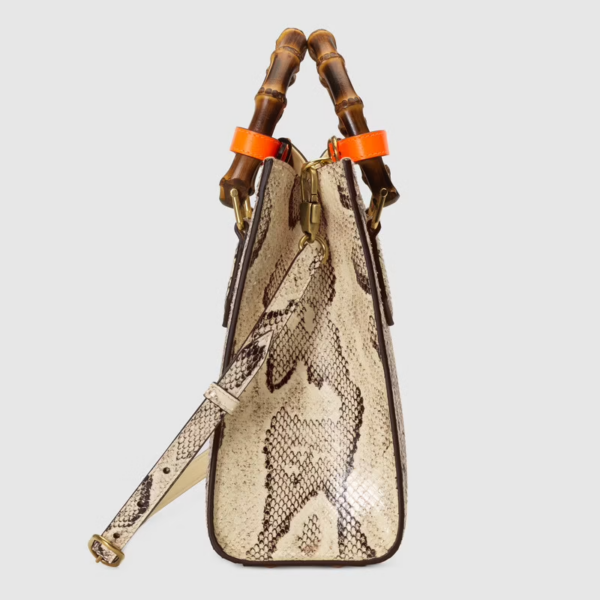 Túi Gucci Diana Small Python Tote Bag 660195-LU3ZT-9561 - Ảnh 9