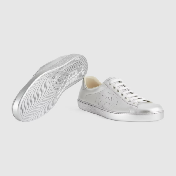 Giày Gucci Men's Metallic Ace sneaker ‎660266-B8B20-8106 - Ảnh 5