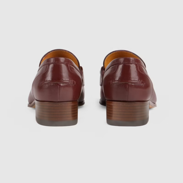 Giày Gucci Loafer With Horsebit And Web Deep Red 660819-0G0P0-6160 - Ảnh 3