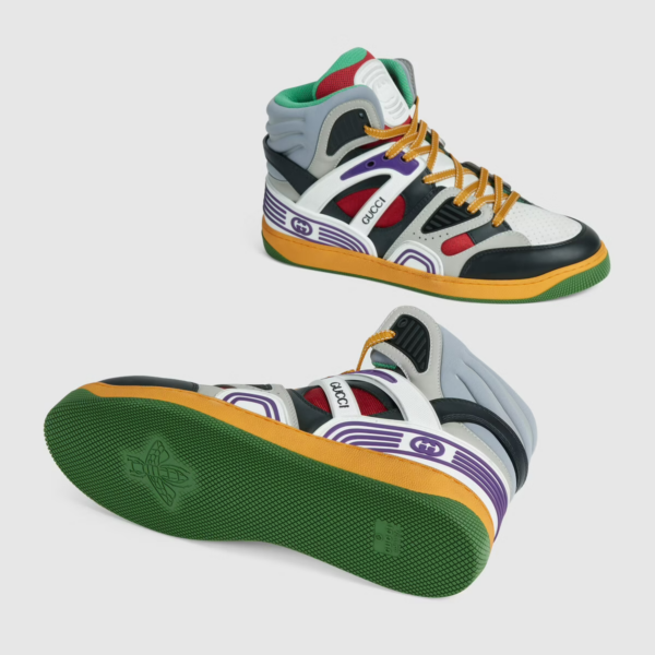Giày Gucci Men's Basket Sneaker ‎661303-2SH90-1072 - Ảnh 4