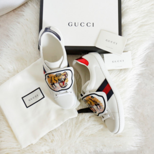 Alternative view of Giày Gucci New Ace 'Tiger Strap' 477102 DOP80 9182