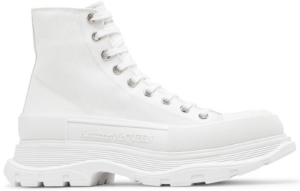 Giày Alexander McQueen Tread Slick Boots 'White' 604254-W4L32-9000