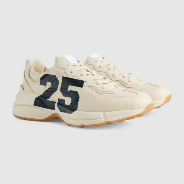 Giày Gucci Men's Rhyton sneaker with '25' ‎663339-2SH00-9522 - Ảnh 5