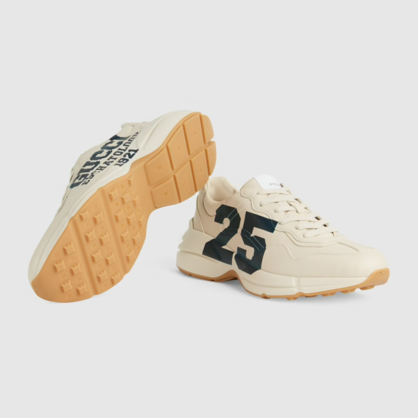 Giày Gucci Men's Rhyton sneaker with '25' ‎663339-2SH00-9522 - Ảnh 6