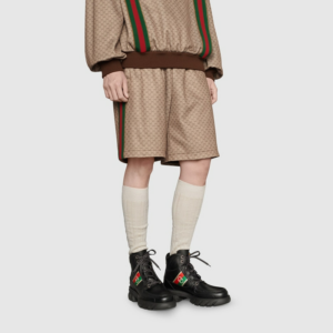 Giay Gucci Men's Ankle Boot With Interlocking G 'Black' ‎663368-DTNE0-1080