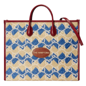 Tui Gucci Chevron Striped Tote 'Blue Beige GG' 663709-UYFMG-8822