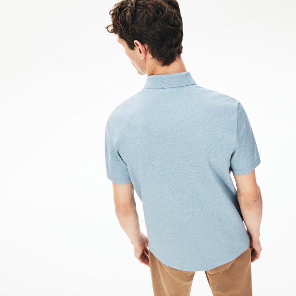 Áo Lacoste Men's Paris Polo Regular Fit Stretch Cotton Piqué PH5522-DRW - Ảnh 3