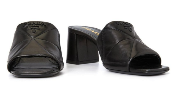 Dép Prada Logo Quilted 'Black' 1XX583-038-F0002-BB65 - Ảnh 2