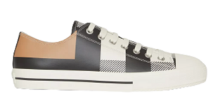 Giày Burberry Check Print Leather 'Camel' 80436061