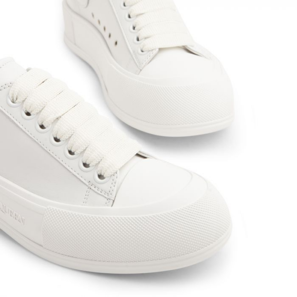 Giày Alexander Mc.Queen Deck Lace Up Sneakers White 667245 WIAB6 9065 - Ảnh 4