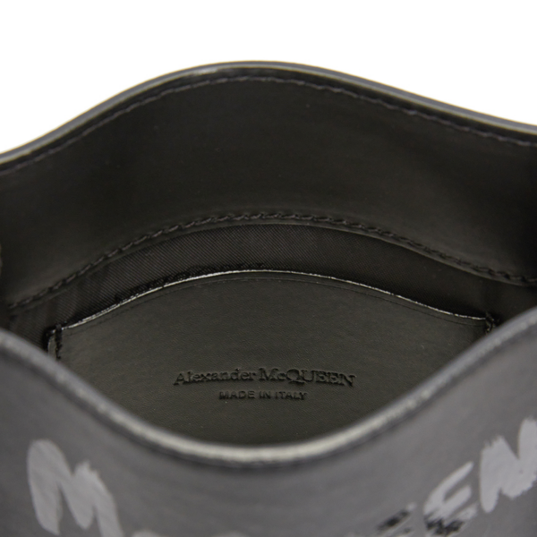 Tui Alexander Mcqueen Graffiti Logo Mini 'Black' 668592-1AAHD-1000