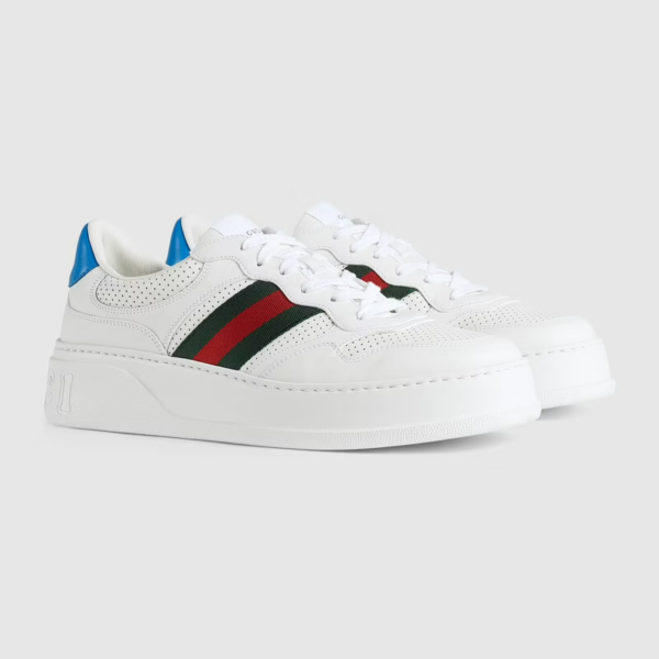 Giay Gucci Sneaker With Web 'White' 669698-UPG10-9060