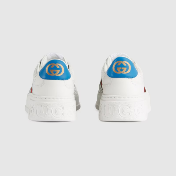 Giay Gucci Sneaker With Web 'White' 669698-UPG10-9060