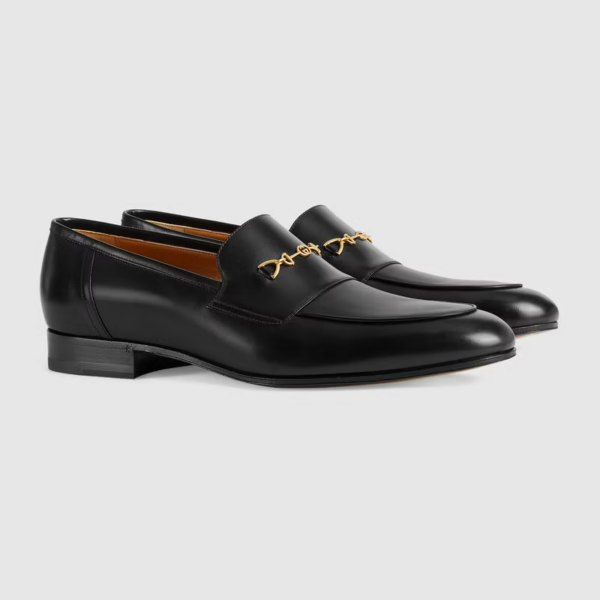 Giày Gucci Men's Loafer with Horsebit 669816-1W600-1000 - Ảnh 3