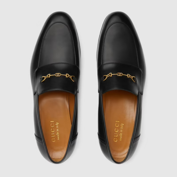 Giày Gucci Men's Loafer with Horsebit 669816-1W600-1000 - Ảnh 4