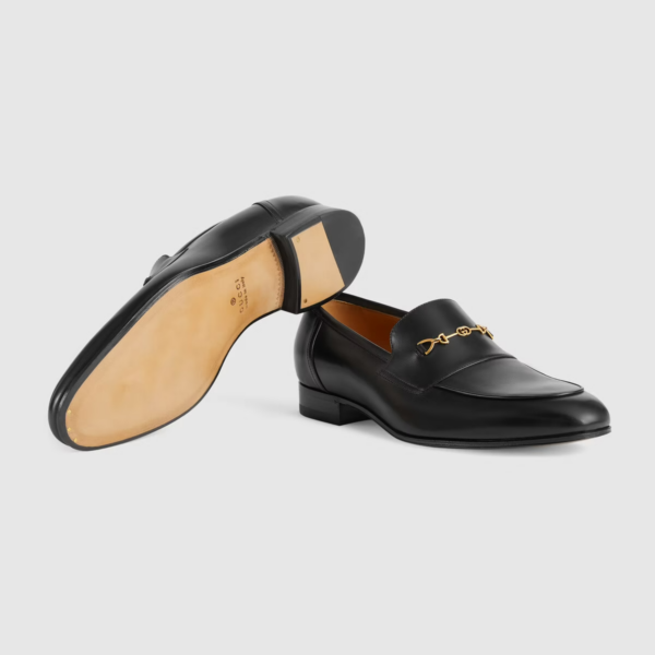 Giày Gucci Men's Loafer with Horsebit 669816-1W600-1000 - Ảnh 5