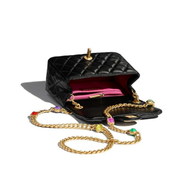 Túi Chanel Flap Bag Lambskin Black AS2379-B05098-94305 - Ảnh 2