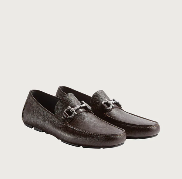 Giày Salvatore Ferragamo Driver Gancini 'Chocolate' 024728-671733 - Ảnh 2