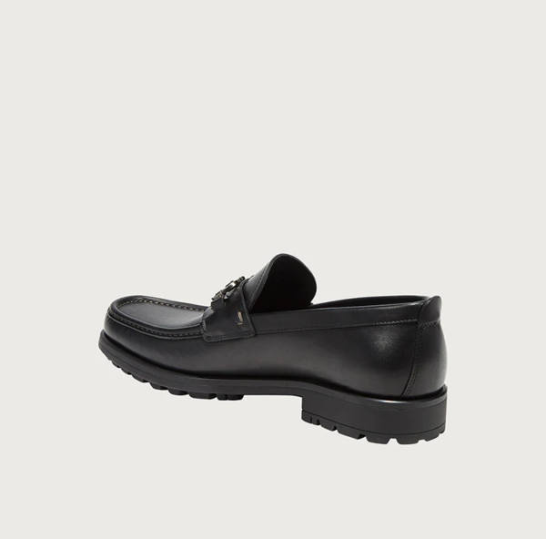 Giày Salvatore Ferragamo Moccasin Gancini 'Black' 02A515-671792 - Ảnh 3