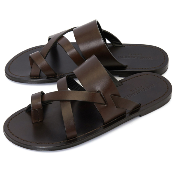 Dep Saint Laurent Culver Flat 'Brown' 671904-DWE00-6023