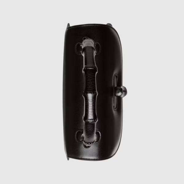 Túi Gucci Medium Top Handle With Bamboo Black Leather ‎672206-10ODP-1060 - Ảnh 4