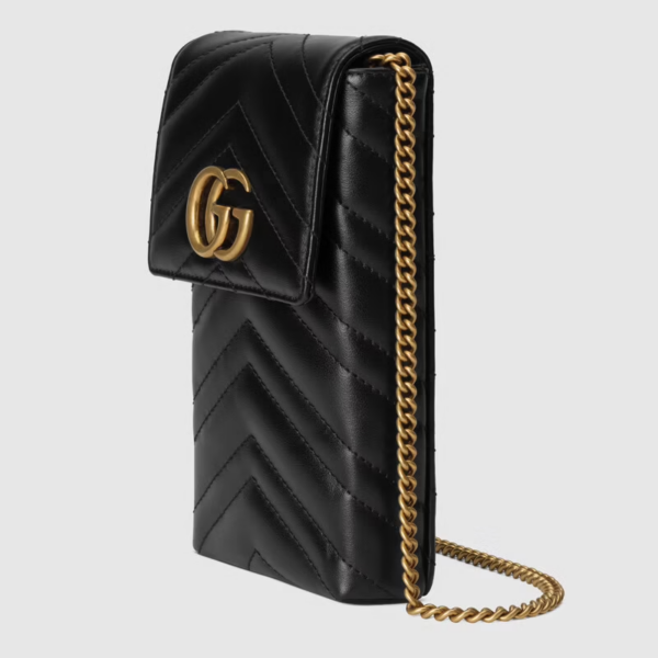 Túi Gucci GG Marmont Matelassé Mini Black Leather ‎672251-DTDHT-1000 - Ảnh 4