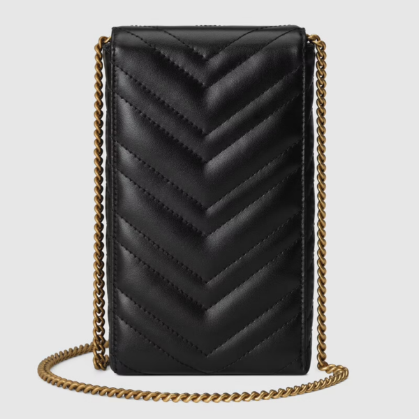 Túi Gucci GG Marmont Matelassé Mini Black Leather ‎672251-DTDHT-1000 - Ảnh 3