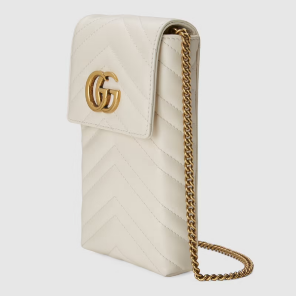 Túi Gucci GG Marmont Matelassé Mini White Leather ‎672251-DTDHT-9022 - Ảnh 4