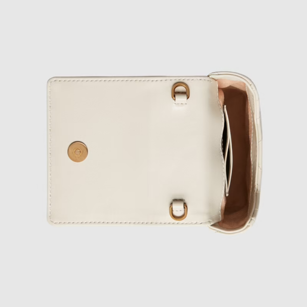 Túi Gucci GG Marmont Matelassé Mini White Leather ‎672251-DTDHT-9022 - Ảnh 2