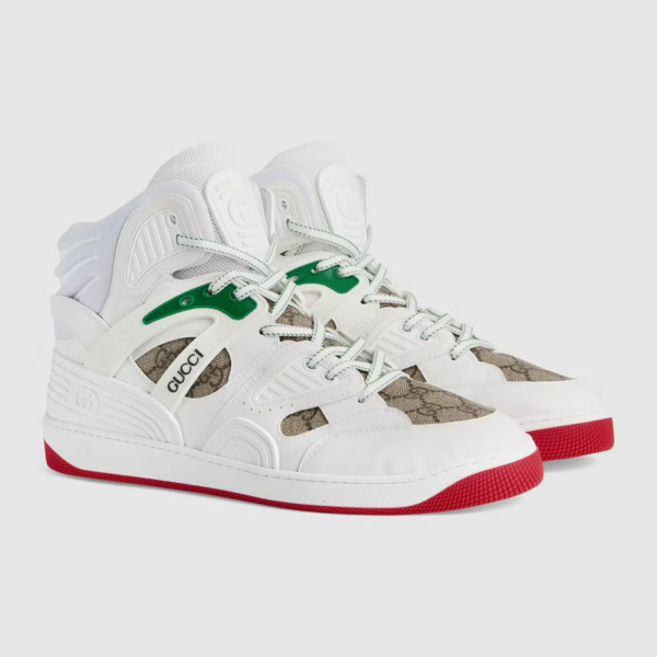 Giày Gucci Men's Basket Sneaker With Interlocking G 673077-2SHG0-9076 - Ảnh 3