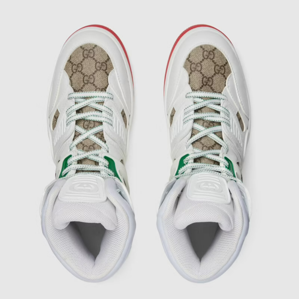 Giày Gucci Men's Basket Sneaker With Interlocking G 673077-2SHG0-9076 - Ảnh 4