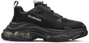 Giày Balenciaga Triple S Sneaker 'Clear Sole Black' 541624-W2FB1-1000