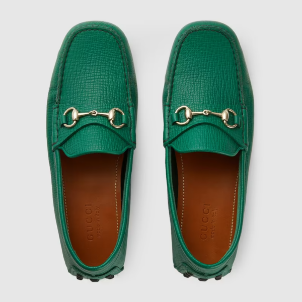 Giày Gucci Horsebit Driver 'Green' 674254-UDU00-3120 - Ảnh 4