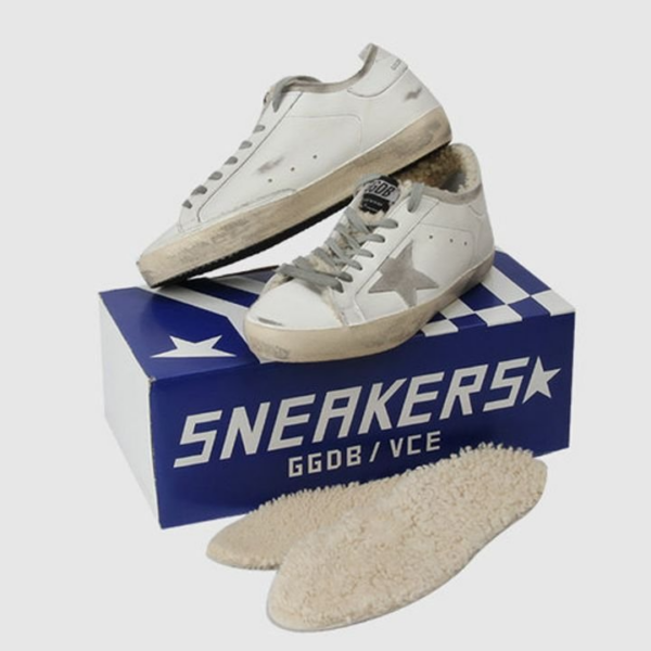 Giày Golden Goose Superstar Shearling Sneaker 'White' G35MS590-Q75 - Ảnh 2