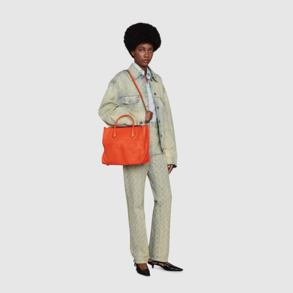 Tui Gucci Small Tote With Gucci Logo 'Orange' ‎674822-0E8IG-7519